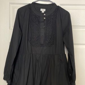 Black tiered J. Crew dress